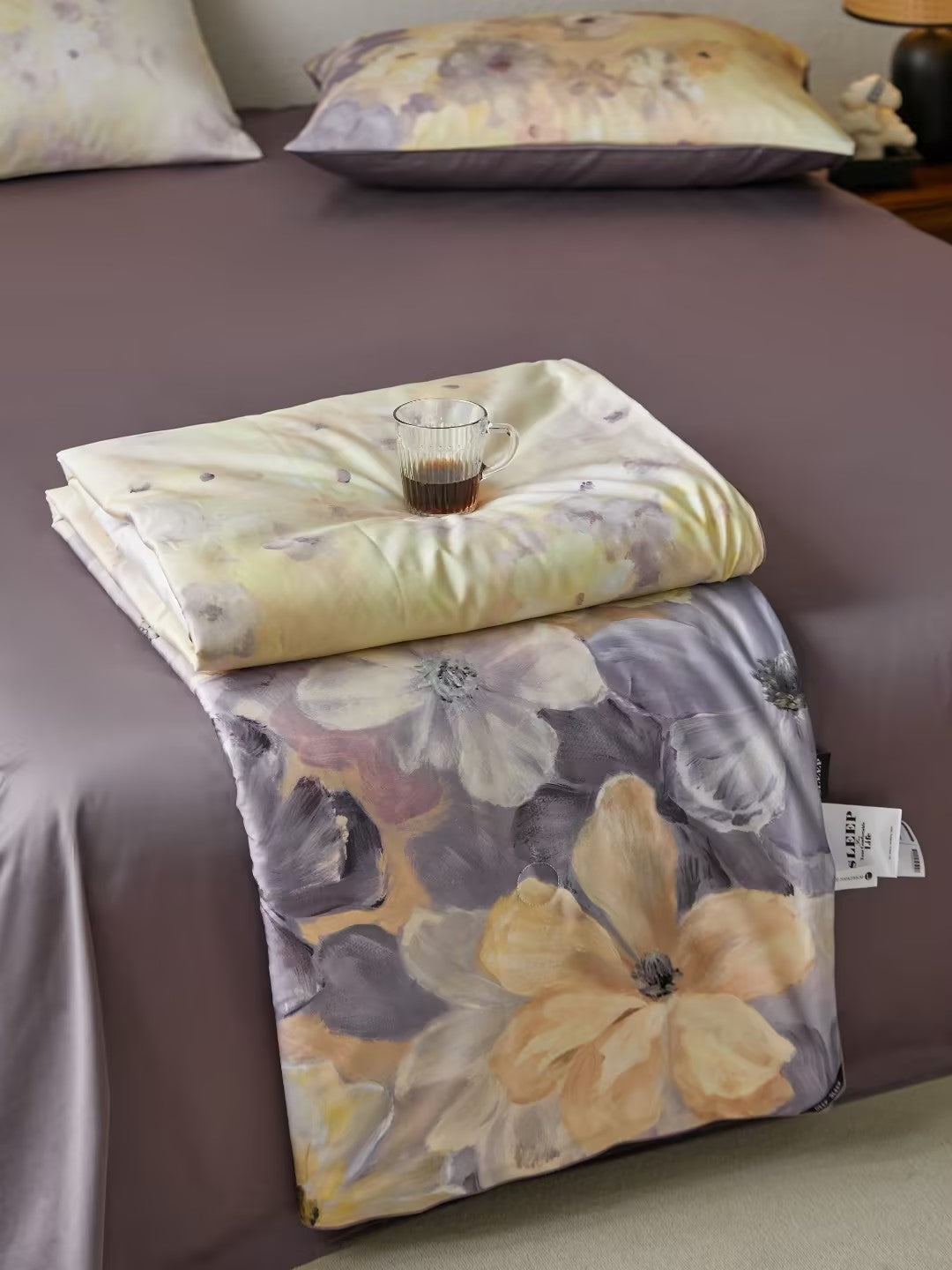 Floral Cotton Comforter Set 3pcs